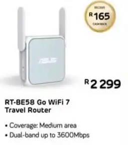 Computer Mania Asus RT-BE58 Go WiFi 7 Travel Router offer