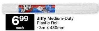 Checkers Jiffy Medium-Duty Plastic Roll 3m x 480mm offer