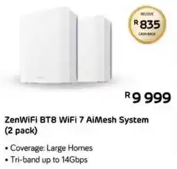 Computer Mania Asus ZenWiFi BT8 WiFi 7 AiMesh System offer