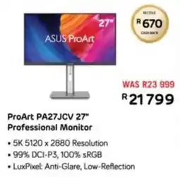 Computer Mania Asus ProArt PA27JCV 27" Professional Monitor offer