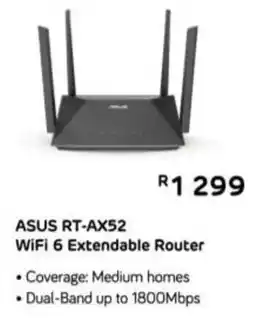 Computer Mania Asus RT-AX52 WiFi 6 Extendable Router offer