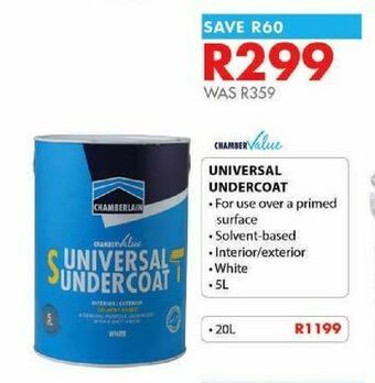 Chamberlain Universal undercoat offer