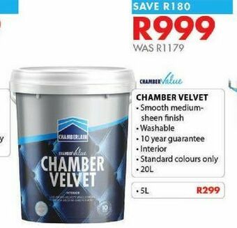 Chamberlain Chamber velvet offer
