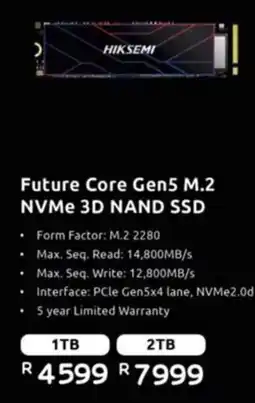 Computer Mania Hiksemi Future Core Gen5 M.2 NVMe 3D NAND SSD offer