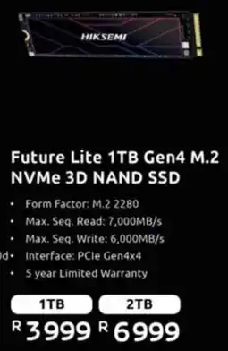 Computer Mania Hiksemi Future Lite 1TB Gen4 M.2 NVMe 3D NAND SSD offer