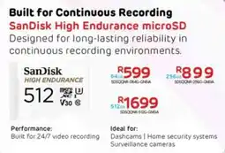 Computer Mania SanDisk High Endurance microSD 512GB offer