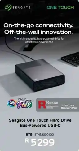 Computer Mania Seagate One Touch Hard Drive Bus-Powered USB-C offer