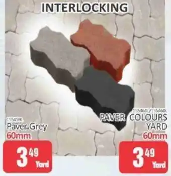 KitKat Cash and Carry Interlocking Paver-Grey Paver Colours Yard 60mm offer