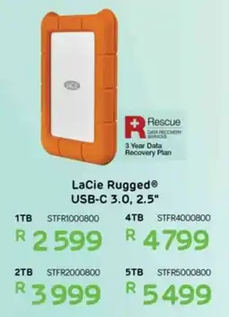 Computer Mania LaCie 2.5" Rugged USB-C 3.0 offer