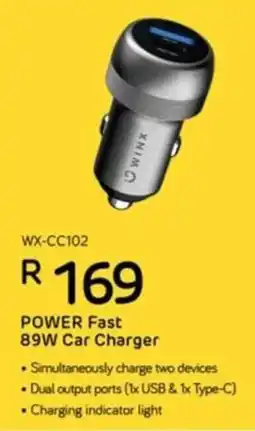 Computer Mania Winx Power Fast 89W Car Charger offer