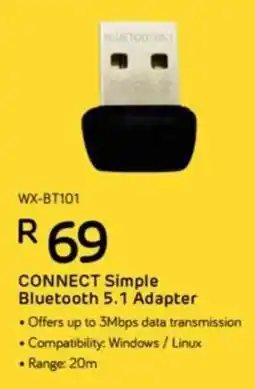 Computer Mania Winx Connect Simple Bluetooth 5.1 Adapter offer