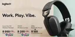 Computer Mania Logitech Zone Vibe 100 Wireless Headset offer