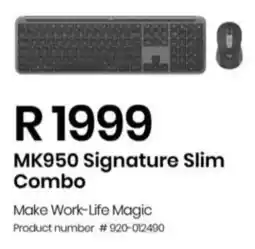 Computer Mania Logitech MK950 Signature Slim Combo offer