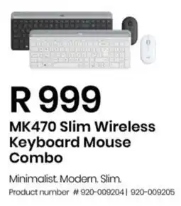 Computer Mania Logitech MK470 Slim Wireless Keyboard Mouse Combo offer