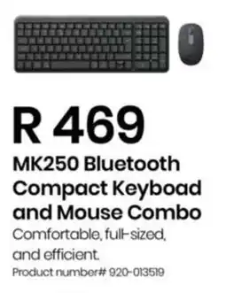 Computer Mania Logitech MK250 Bluetooth Compact Keyboad and Mouse Combo offer