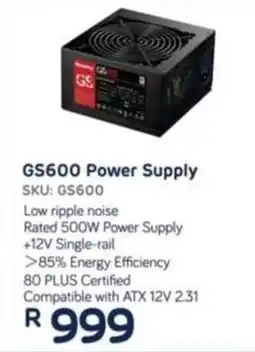 Computer Mania Huntkey GS600 Power Supply offer