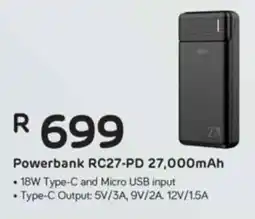 Computer Mania Red-E Powerbank RC27-PD 27,000mAh offer