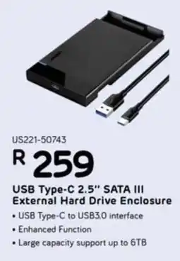 Computer Mania UGreen USB Type-C 2.5" SATA III External Hard Drive Enclosure offer