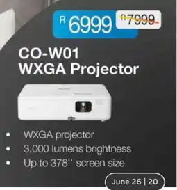Computer Mania Epson CO-W01 WXGA Projector offer