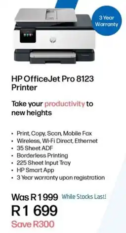 Computer Mania HP OfficeJet Pro 8123 Printer offer