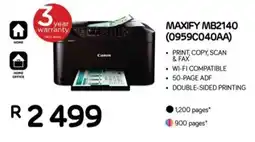 Computer Mania Canon Maxify MB2140 Printer offer