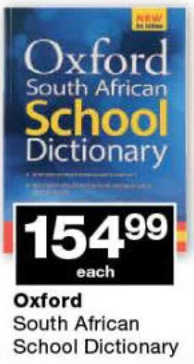 Checkers Oxford South African School Dictionary offer