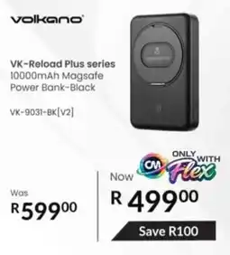 Computer Mania Volkano VK-Reload Plus series 10000mAh Magsafe Power Bank-Black offer