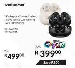 Computer Mania Volkano VK-Sugar-Cubes Series Active Noise Cancelling TWS Earphones offer