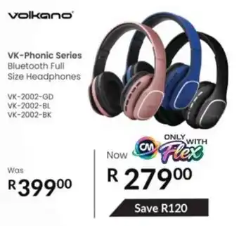 Computer Mania Volkano VK-Phonic Series Bluetooth Full Size Headphones offer