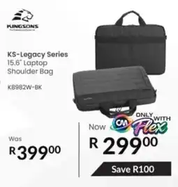 Computer Mania Kingsons KS-Legacy Series 15.6" Laptop Shoulder Bag offer