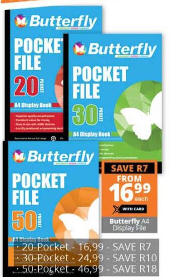 Checkers Butterfly A4 Display FIle offer