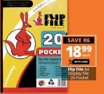 Checkers Flip File A4 Display File 20-Pocket offer