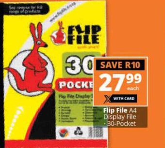 Checkers Flip File A4 Display File 30-Pocket offer