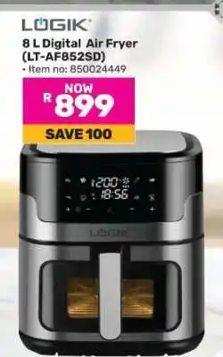 Game LOGIK 8 L Digital Air Fryer (LT-AF852SD) offer