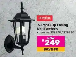 Game 6-Panel Up Facing Wall Lantern offer