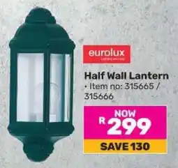 Game Half Wall Lantern offer