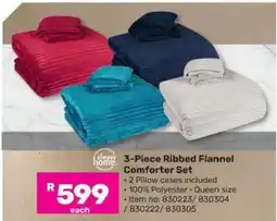 Game 3-Piece Ribbed Flannel Comforter Set offer