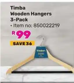 Game Timba Wooden Hangers 3-Pack offer