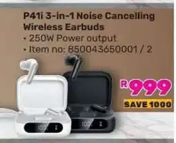 Game P41i 3-in-1 Noise Cancelling Wireless Earbuds offer