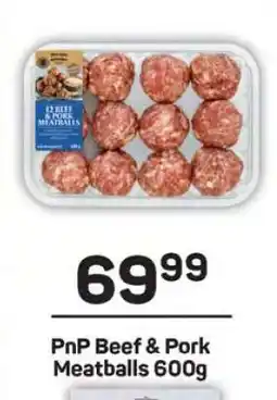 Pick n Pay PnP Beef & Pork Meatballs 600g offer