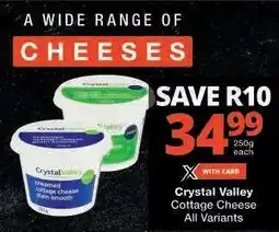 Checkers Crystal Valley Cottage Cheese offer