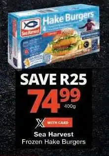 Checkers Sea Harvest Frozen Hake Burgers offer