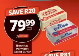 Checkers Bonnita/Parmalat Salted Butter offer