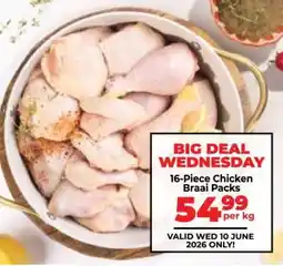 Food Lover's Market 16 Piece Chicken Braai Packs offer