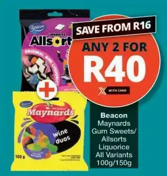 Beacon Maynards Gum Sweets/Allsorts Liquorice