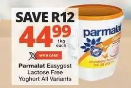 Checkers Parmalat Easygest Lactose Free Yoghurt All Variants offer