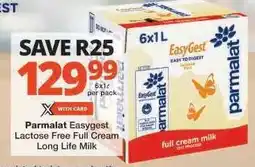 Checkers Parmalat Easygest Lactose Free Full Cream Long Life Milk offer