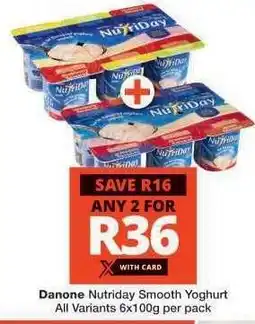 Checkers Danone Nutriday Smooth Yoghurt offer