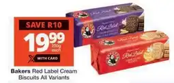 Checkers Bakers Red Label Cream Biscuits All Variants offer