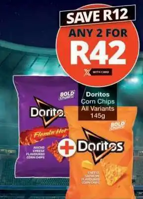 Checkers DORITOS CORN CHIPS offer